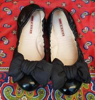 Prada damen Ballerinas gr.38 schwarz fast neu, Lackleder West - Höchst Vorschau