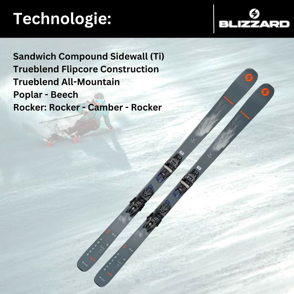 Ski Blizzard Brahma 82 Camber Rocker Alpinski + Bindung TPC 10 in Haßloch