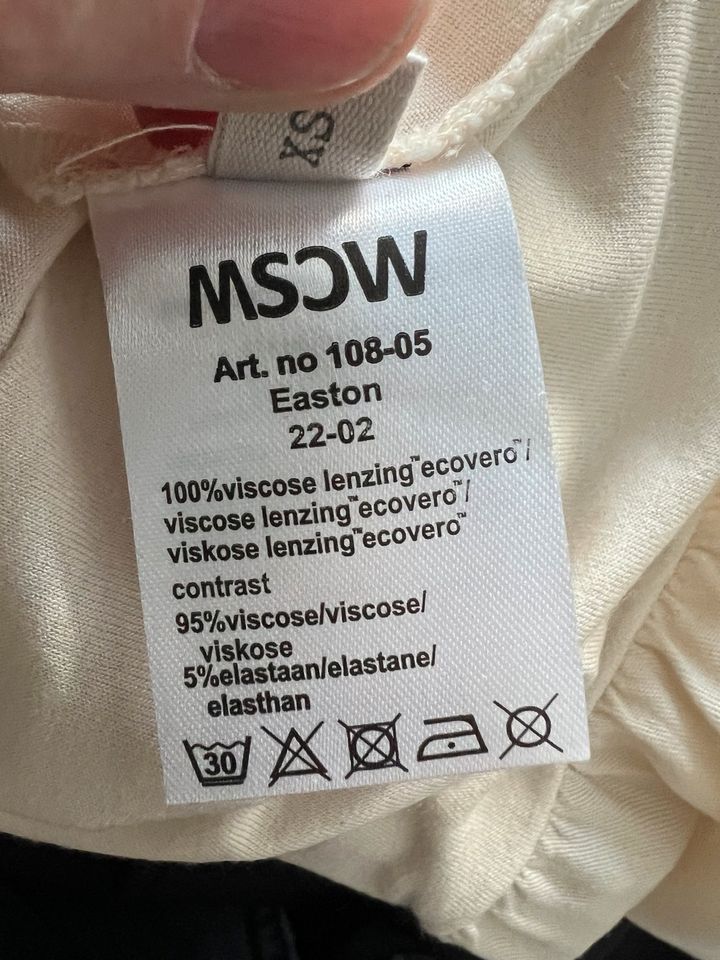 Moscow Blusenshirt Shirt Langarm Creme Gr. XS S M in Eschweiler