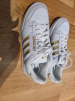 Sneaker Damen, adidas, Gr. 39, weiß-gold Hessen - Weilrod  Vorschau