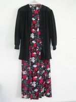 Damen Kleid & Jacke Gr 42 Blumen rot/ schwarz Top Zustand München - Altstadt-Lehel Vorschau