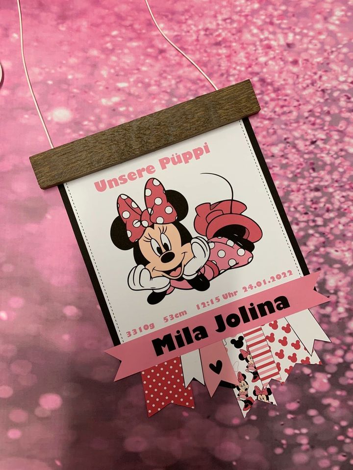 Minnie Mouse Türschild mit Name NEU Disney Mickey Minnie in Krauschwitz
