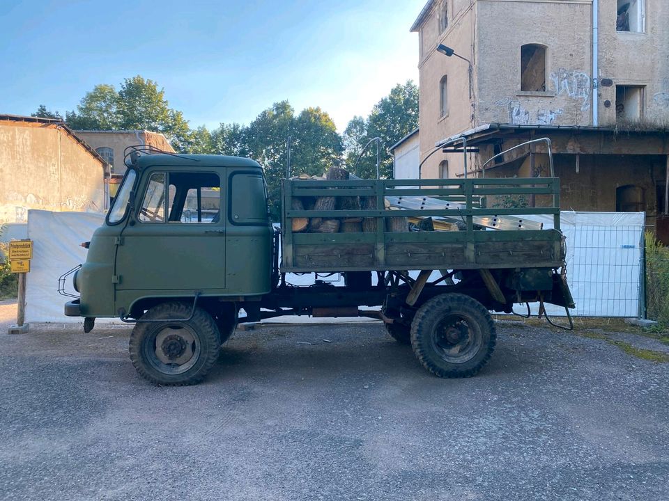 Robur Pritsche NVA Allrad Kipper W50 L60 zil Kraz Seilwinde in Nossen