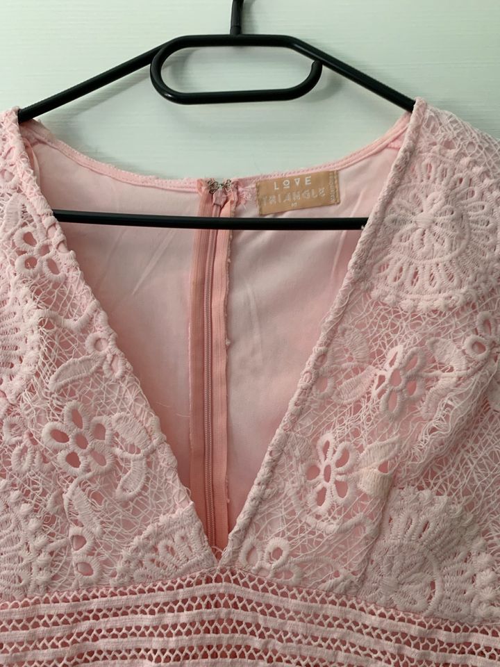 Asos Love Triangle Mini Kleid Spitze rosa Gr 38 NEU Revolve in Essen