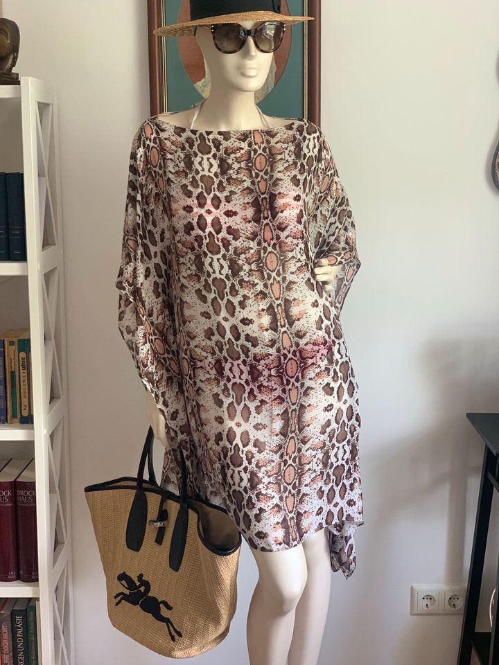 Designer Strandkleid/Tunika/Kaftan,Gr.M,braun/print/neuwertig in München