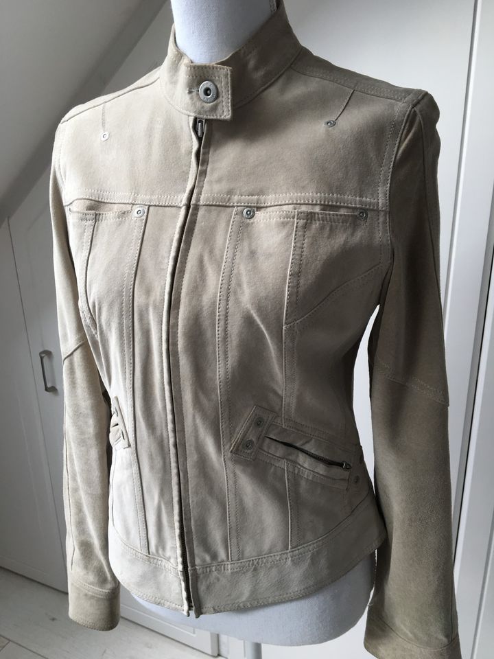 Wildleder Jacke von Mexx, beige, Gr. 38 in Berlin