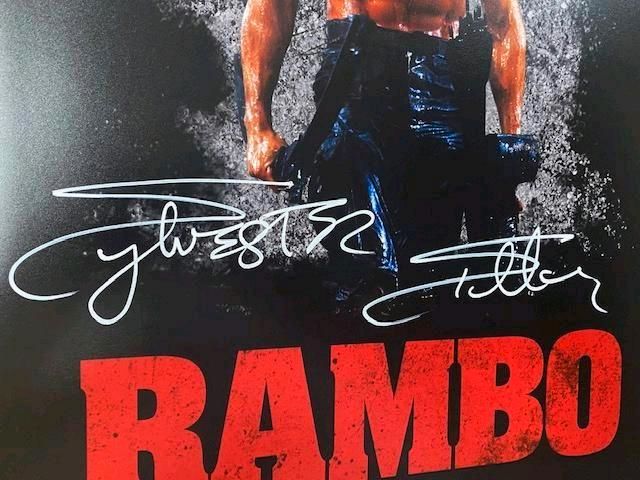 Sylvester Stallone Autogramm "Rambo" in Lindau