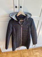 Schwarze lange Steppjacke Hessen - Schrecksbach Vorschau