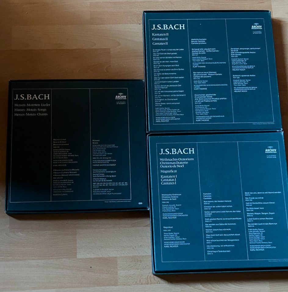 J.S.Bach 3x Schallplatten Box in Frankfurt am Main