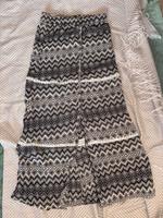 Midirock mit Schlitz Boho Stil Beige Schwarz mit spitze Bielefeld - Sennestadt Vorschau
