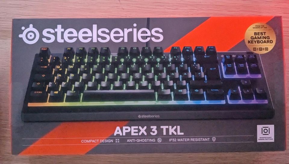 Steelseries Apex 3 TKL + Rival 3 Gaming Tastatur und Maus in Eschwege