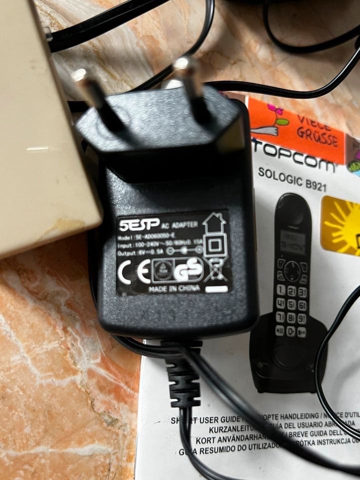 TELEFON Topcom Sologic B 921,schnurlos+Bedienung+Buchse,Seniorent in Pulheim