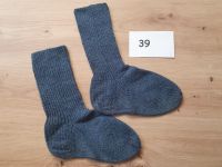 Gestrickte Socken Gr. 39 Neu grau blau Bayern - Ebern Vorschau