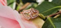 14k 585 Rose Gold Ring mit Herzen und echten rosa Brillanten IGI Harburg - Hamburg Wilstorf Vorschau