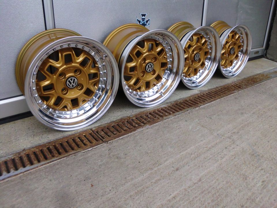 15" Felgen Waffeleisen Audi - VW  3teil. - LK.4x100 in Kölleda