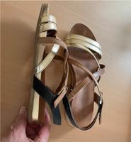 Tamaris Sandalen 39 Gold braun schwarz 2x getragen Nürnberg (Mittelfr) - Mitte Vorschau