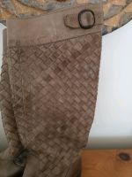 Pantanetti Voll Leder Stiefel Intrecciato beige 40 Luxus NP 499 E Hamburg-Nord - Hamburg Langenhorn Vorschau