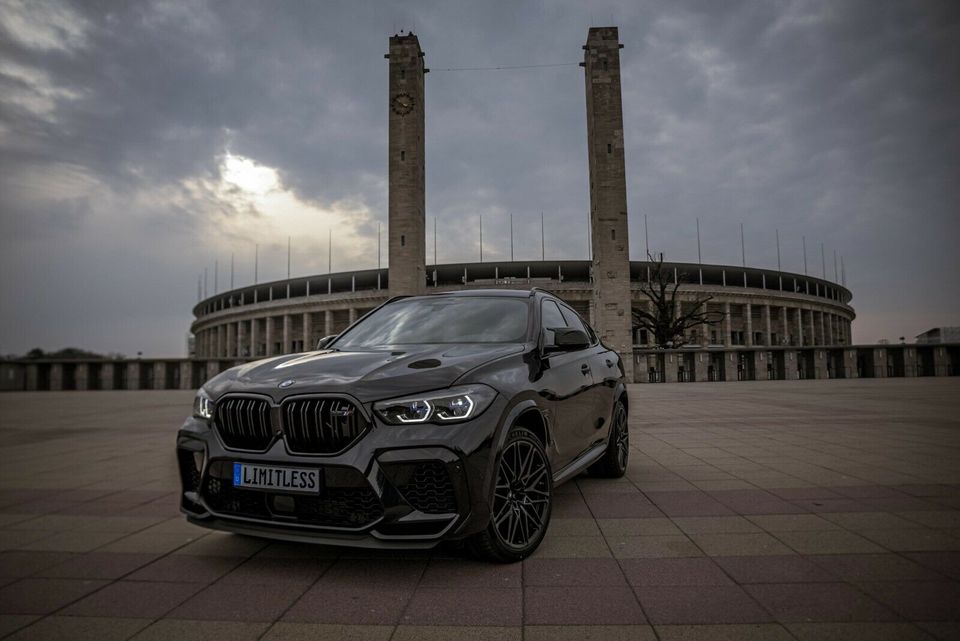 BMW X6M X6 M Competition 625 PS mieten SUV Sportwagen Hochzeitswagen Auto Berlin in Berlin