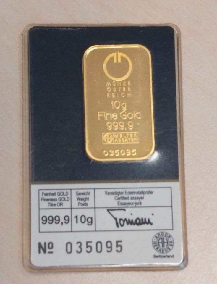 10 Gramm Gold Barren in Wiesbaden