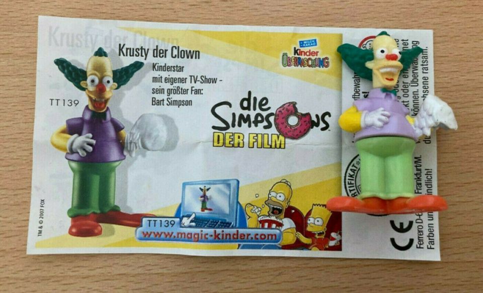 Überraschungsei-Figur Ü-Ei Die Simpsons Der Film Krusty der Clown in Waldkirch