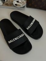 Balenciaga Logo Pool Slides schwarz weiß Hessen - Darmstadt Vorschau