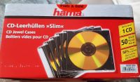 Hama CD-Leerhülle Slim 50er-Pack Transparent/Schwarz Neu & OVP Berlin - Neukölln Vorschau