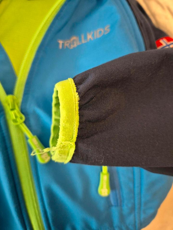 Trollkids Jacke Zipp-off Softshelljacke Rondane XT Gr. 92 blau in Bottrop