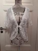 C&A Canda Strickjacke weiß mit Pailletten | Gr. S Sachsen-Anhalt - Halberstadt Vorschau