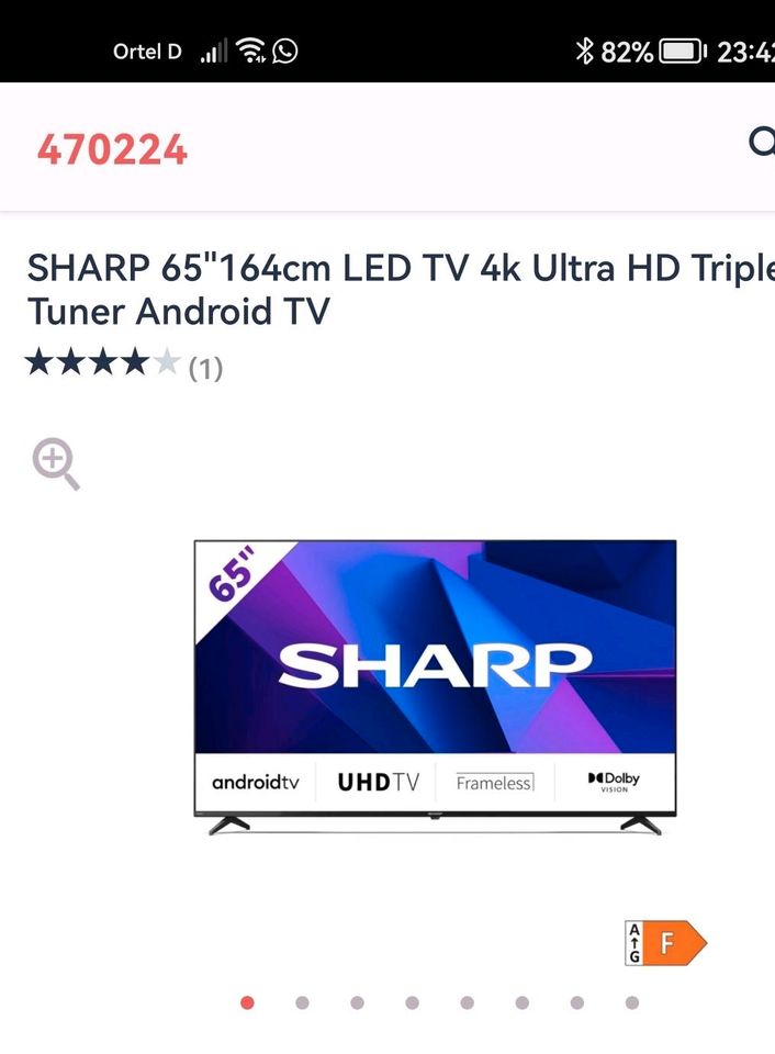 Sharp TV 65 Zoll in Neu-Isenburg