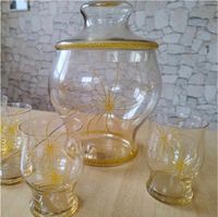 Bowle  mit Kelle und 6 Gläsern/ goldene Sonne Ostalgie/ DDR Thüringen - Erfurt Vorschau