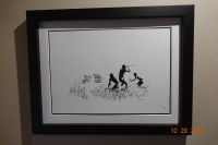 Banksy Lithographie limitiert, handsigniert, Prägestempel, 50x35 Nordrhein-Westfalen - Gronau (Westfalen) Vorschau