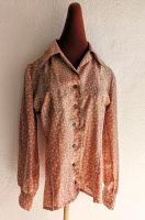 Vintage Bluse, Apricot / Beige gemustert, 70er, 60er, 36 Pankow - Prenzlauer Berg Vorschau