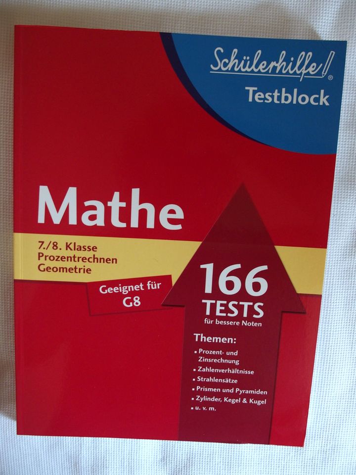 Schülerhilfe; Mathe, Prozentrechnen / Geometrie. 7./8. Klasse in Köln