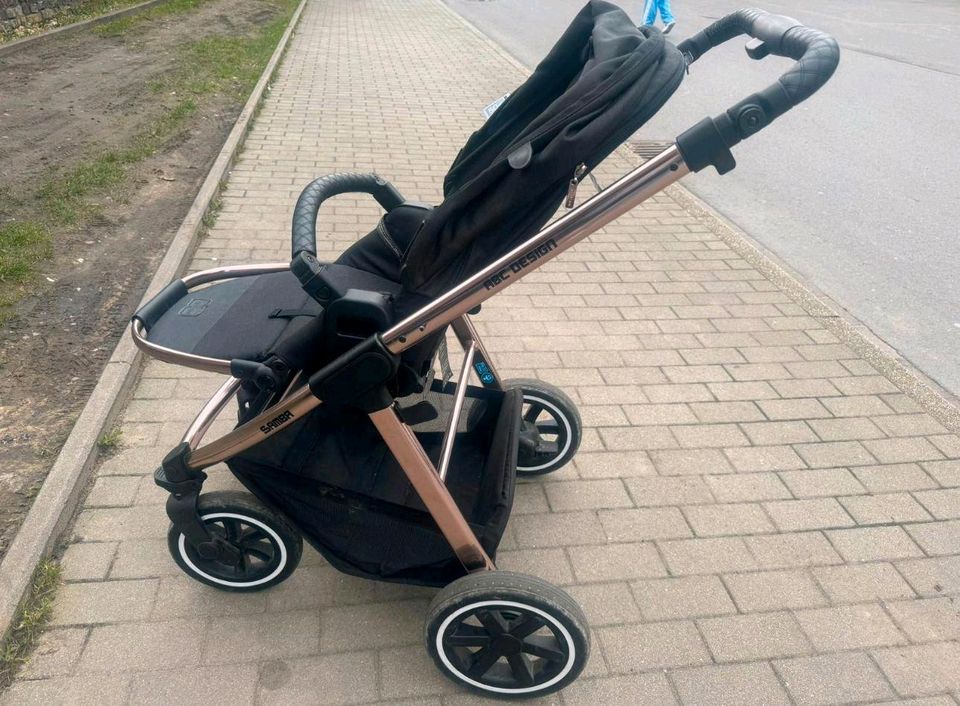 ABC Design Kombi-Kinderwagen Samba Babywanne,Sportsitz - rosegold in Gelsenkirchen