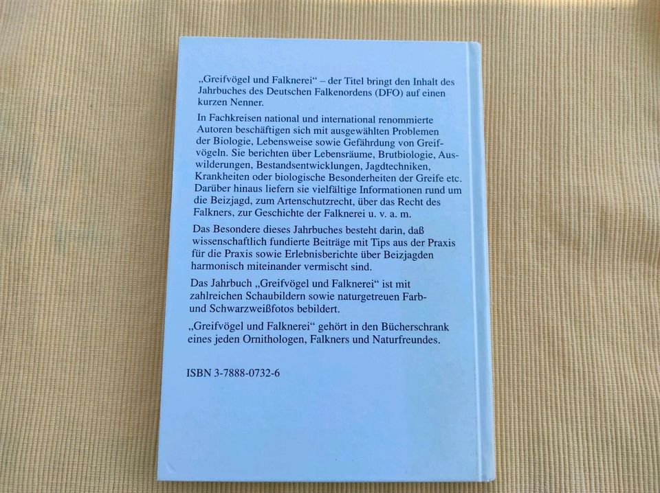 Greifvögel und Falknerei 1998 Jahrbuch Deutscher Falkenorden DFO in Haundorf