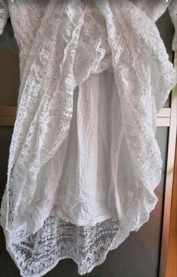 Damen Kleid Sommerkleid weiss NEU knielang Spitze  Gr. S 36 in Emmendingen