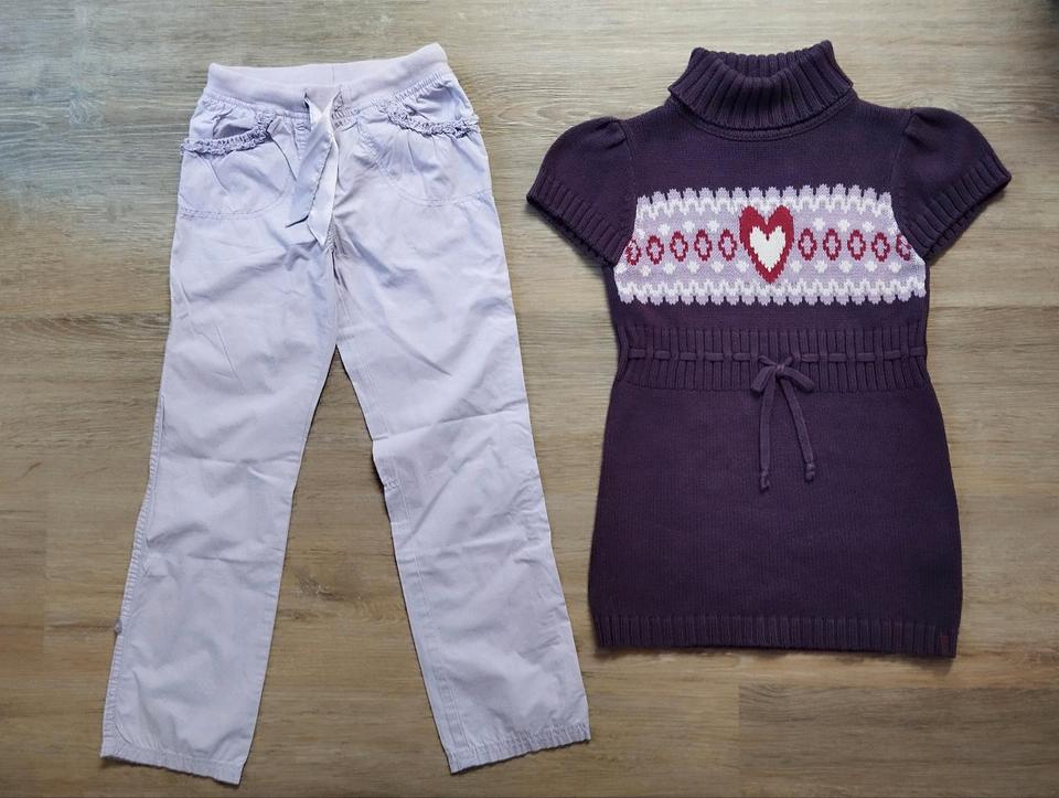 Sommerhose/Hose u. Strickkleid/Kleid Gr.122 Topolino, S.Oliver in Höxter