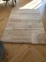 Hochflor Teppich weiß grau altrosa 160x23ü Brandenburg - Rehfelde Vorschau