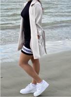 Pull & Bear Mantel Spring S beige Blumenthal - Farge Vorschau