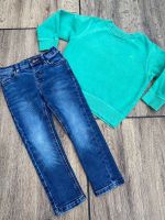 Next coole Jeans blau & Sweatshirt grün Traktor in 2-3 98 Nordrhein-Westfalen - Hennef (Sieg) Vorschau