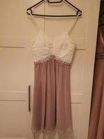 Cocktailkleid Jake's 34 ,weiss/Rosa mit Glitzer Schwerin - Weststadt Vorschau