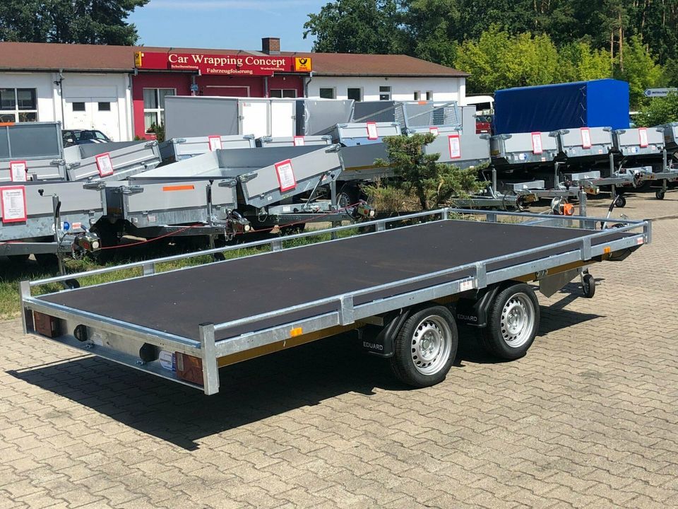 ⭐Eduard Auto Transporter 3000kg 406x200cm Reling Rampe Winde 63 S in Schöneiche bei Berlin