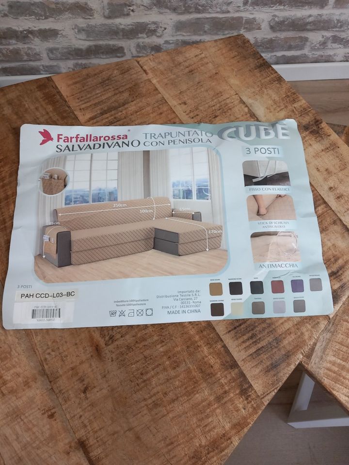 Farfallarossa Sofaüberwurf, 3 Sitzer beige in Bremen