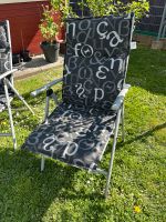 2 Gartenstühle Alu/Textil Hochlehner Auflagen Stühle Nordrhein-Westfalen - Alsdorf Vorschau