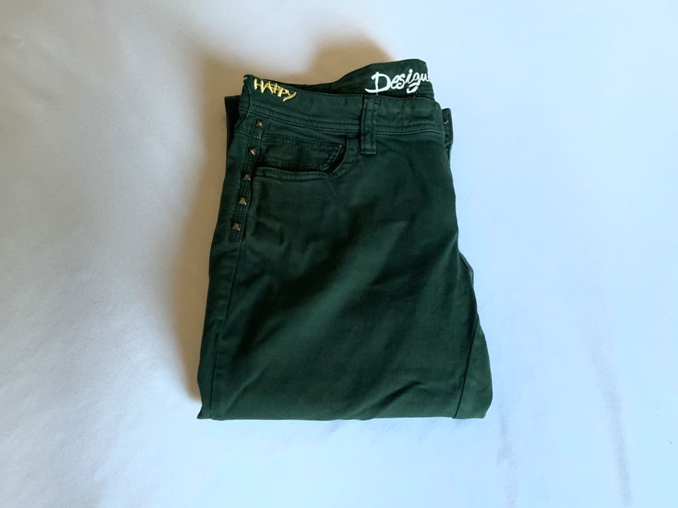Desigual Rainbow Jeans dunkelgrün in Rhauderfehn