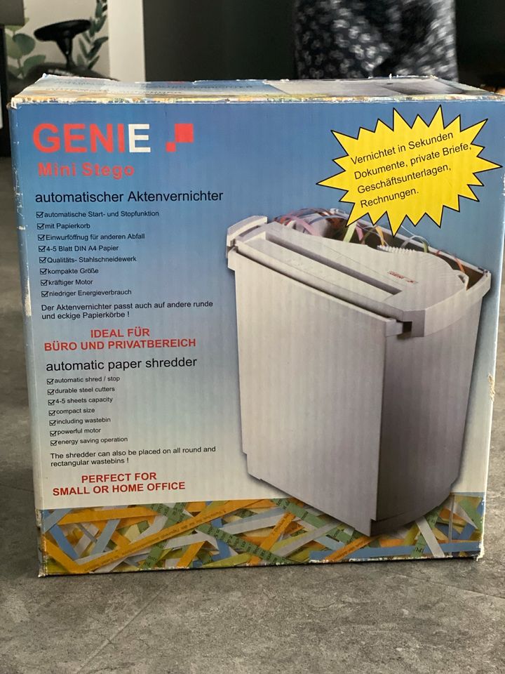 Aktenvernichter GENIE, Mini Stego in Karlstadt