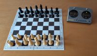 Tunier Schachpiel groß mit Schachuhr Brett 40×40 cm Brett faltbar Bayern - Hilpoltstein Vorschau