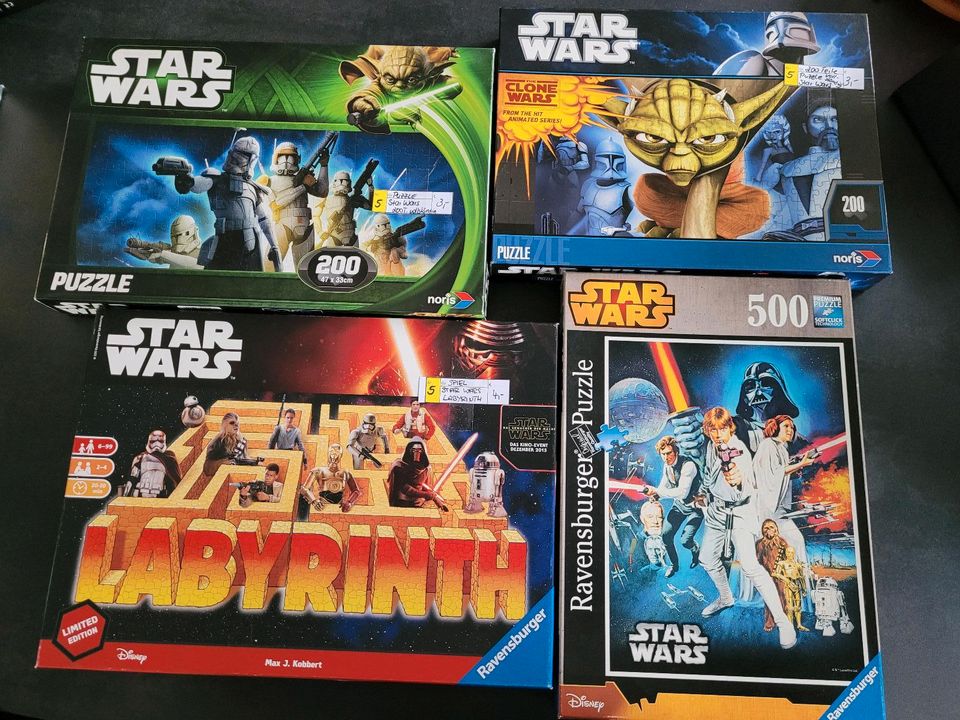 STAR WARS Puzzle 200+500 Teile, Spiel Labyrinth in Weißenbrunn Kreis Kronach