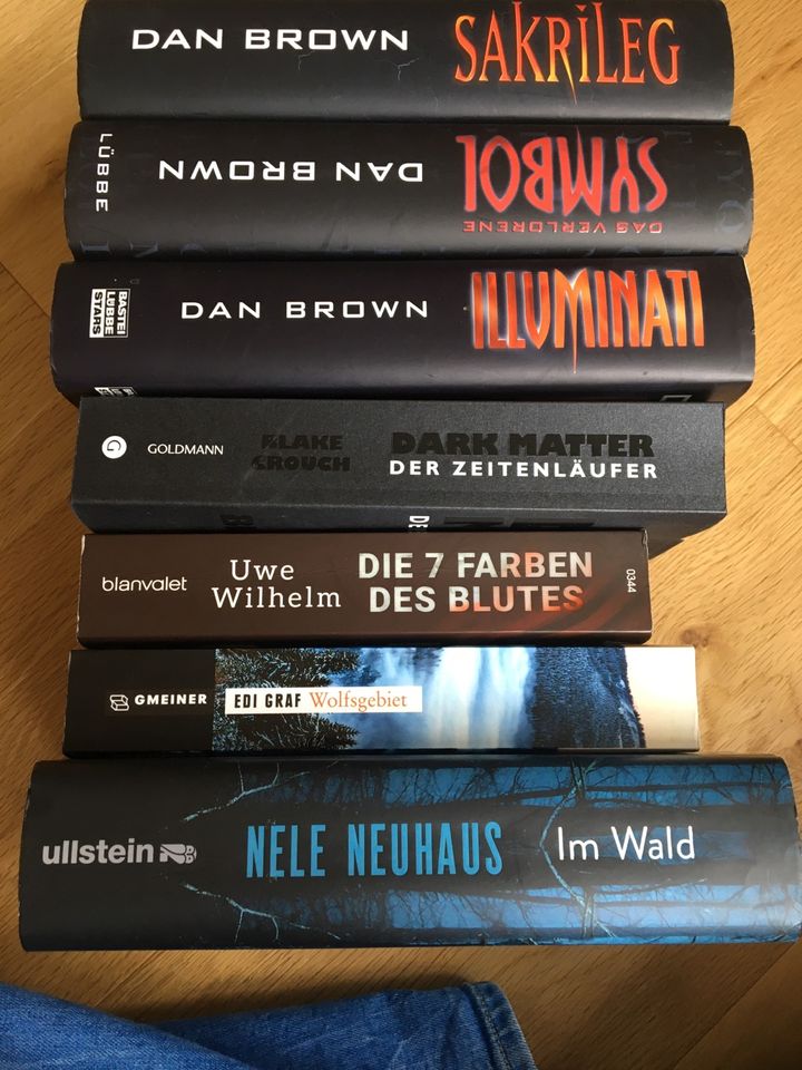 Bücherpaket, Thriller und Kriminalromane, 7 Stück in Langenargen