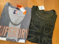 2 Shirts von PEPE und SUPERDRY            Gr. S, neu mit Etikett Bayern - Holzkirchen Vorschau